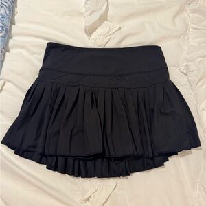 Gold Hinge Black Mini Skirt